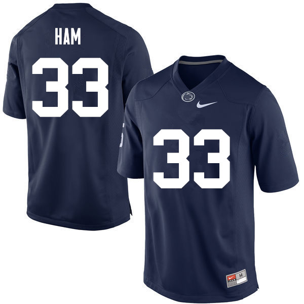 NCAA Nike Men's Penn State Nittany Lions Jack Ham #33 College Football Authentic Navy Stitched Jersey ZMA6098DC